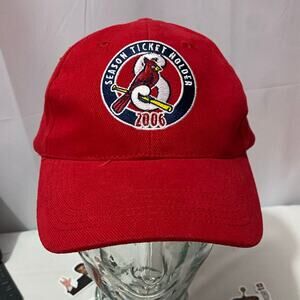 St Louis Cardinals Season Ticket Holder Red Adjustable Strap Back Hat OSFM